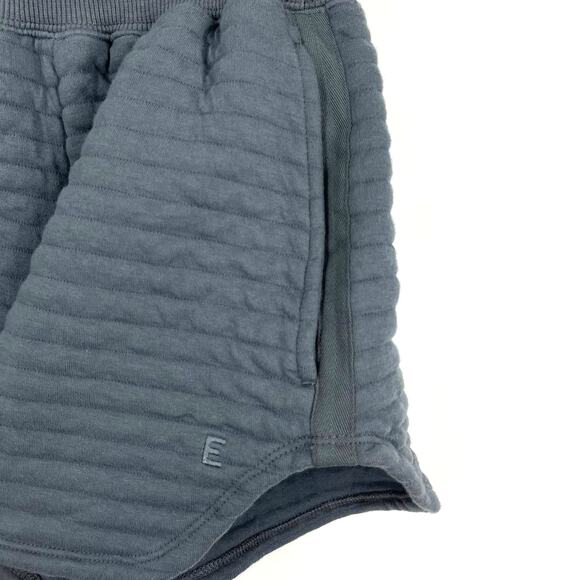 Everlane Organic Cotton Quilted Shorts Blue Gray Size XXS NWOT - Picture 5 of 9